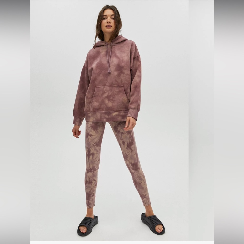 Aritzia TNA Boyfriend Hoodie Sz 1 & Atmosphere Leggings Sz S Airport/Lounge Set